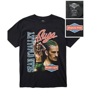 Happy Dad Sean O'Malley Suga T-Shirt Mens Medium Black d UFC MMA Graphic Tee